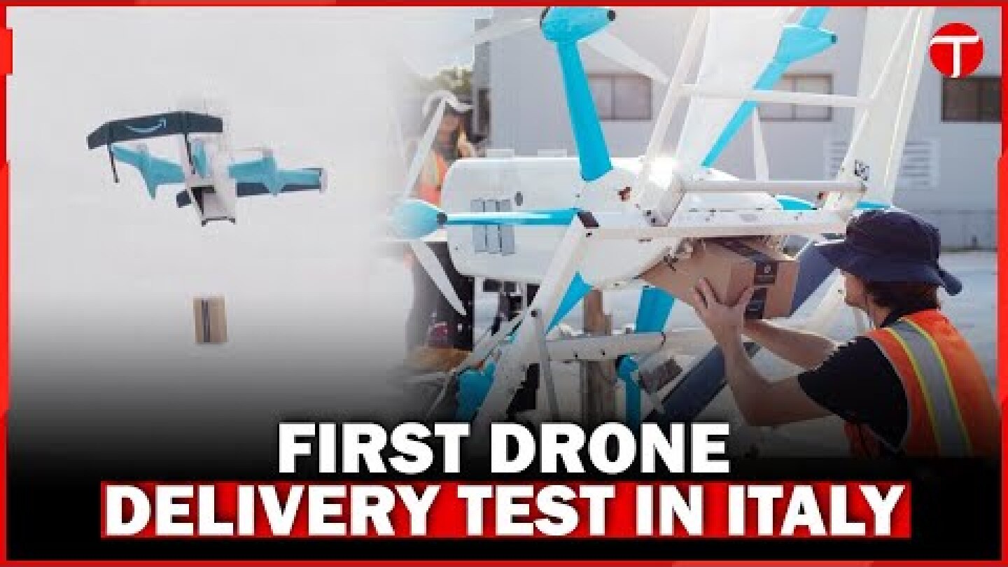 First Amazon Drone Delivery Test in Italy: MK-30 Soars