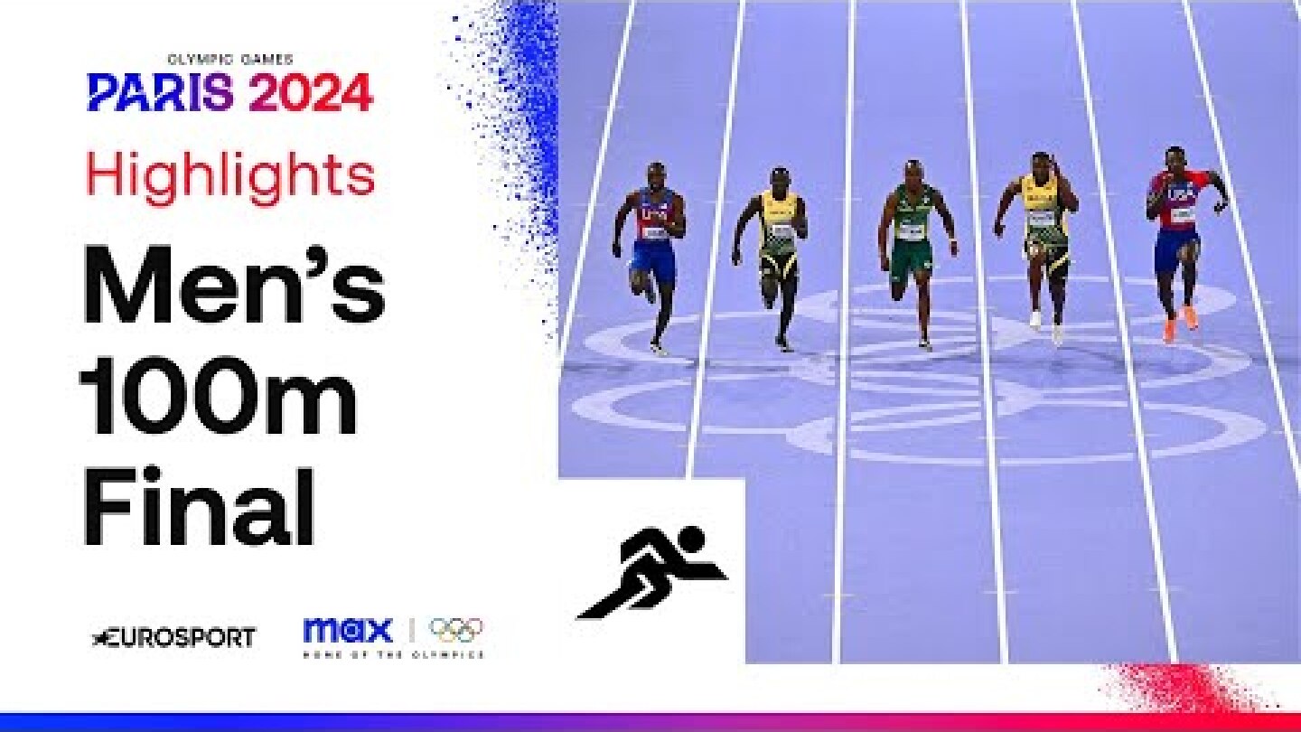 PHOTO FINISH IN PARIS! 🥇 | Men's 100m Olympic Final Highlights | #Paris2024 #Olympics