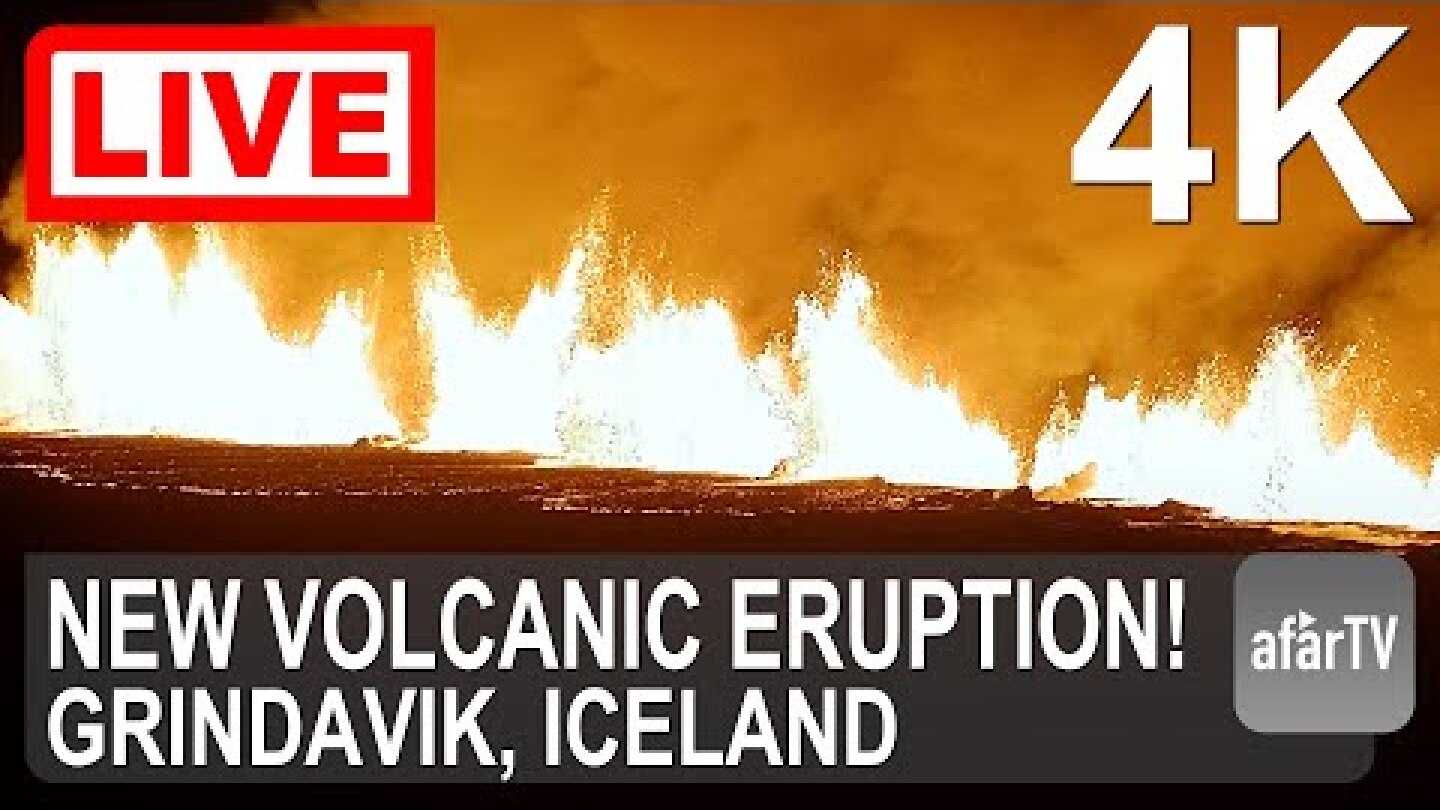 🔴 Live Now: New Volcanic Eruption in Iceland in 4K Ultra HD (Cam A)