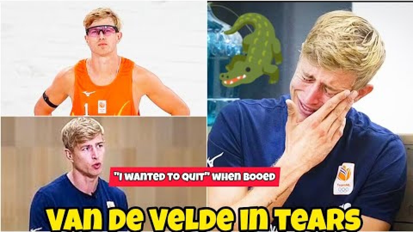 Steven Van de Velde in Tears CRYING during Interview as he was booed in Olympics over his Conviction