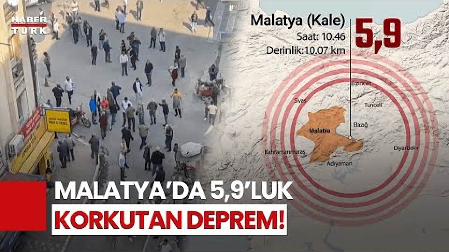 #CANLI - Malatya'da 5,9 büyüklüğünde deprem