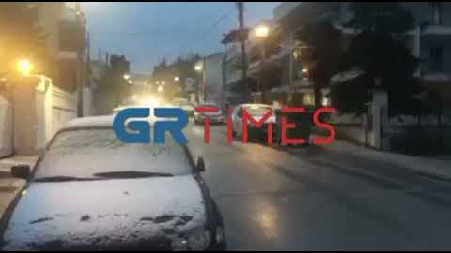 Θεσσαλονίκη: Χιόνι στο Ωραιόκαστρο