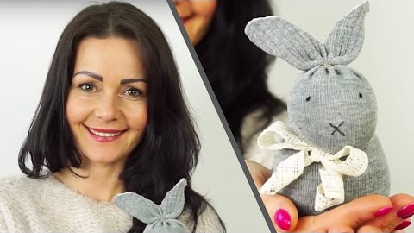 No-sew Sock Bunny - Easter Craft Ideas #2