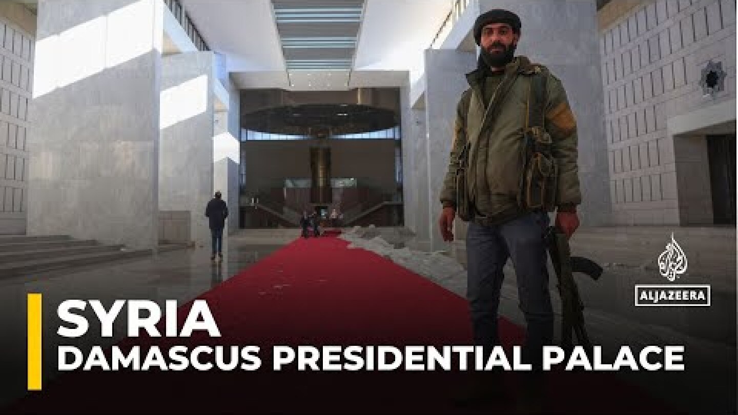 Opposition fighters seize al-Assad presidential palace in Syria’s Damascus