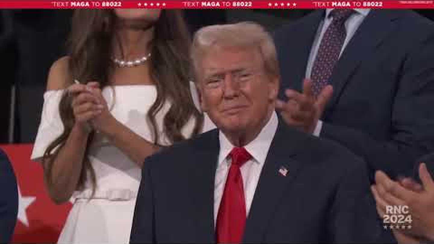 President Trump Arrives to the Republican National Convention