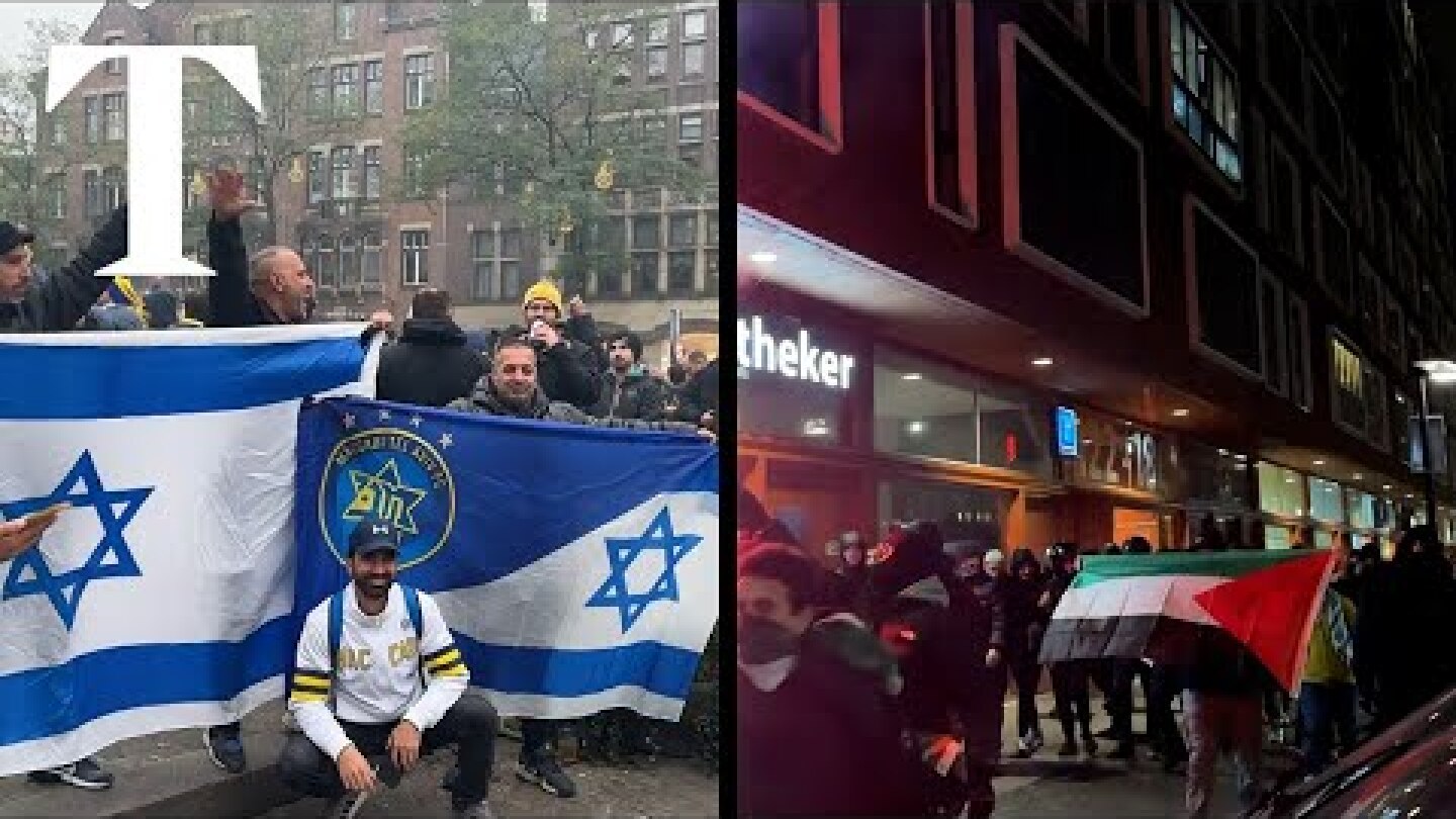 Israeli football fans attacked by pro-Palestine mob in Amsterdam