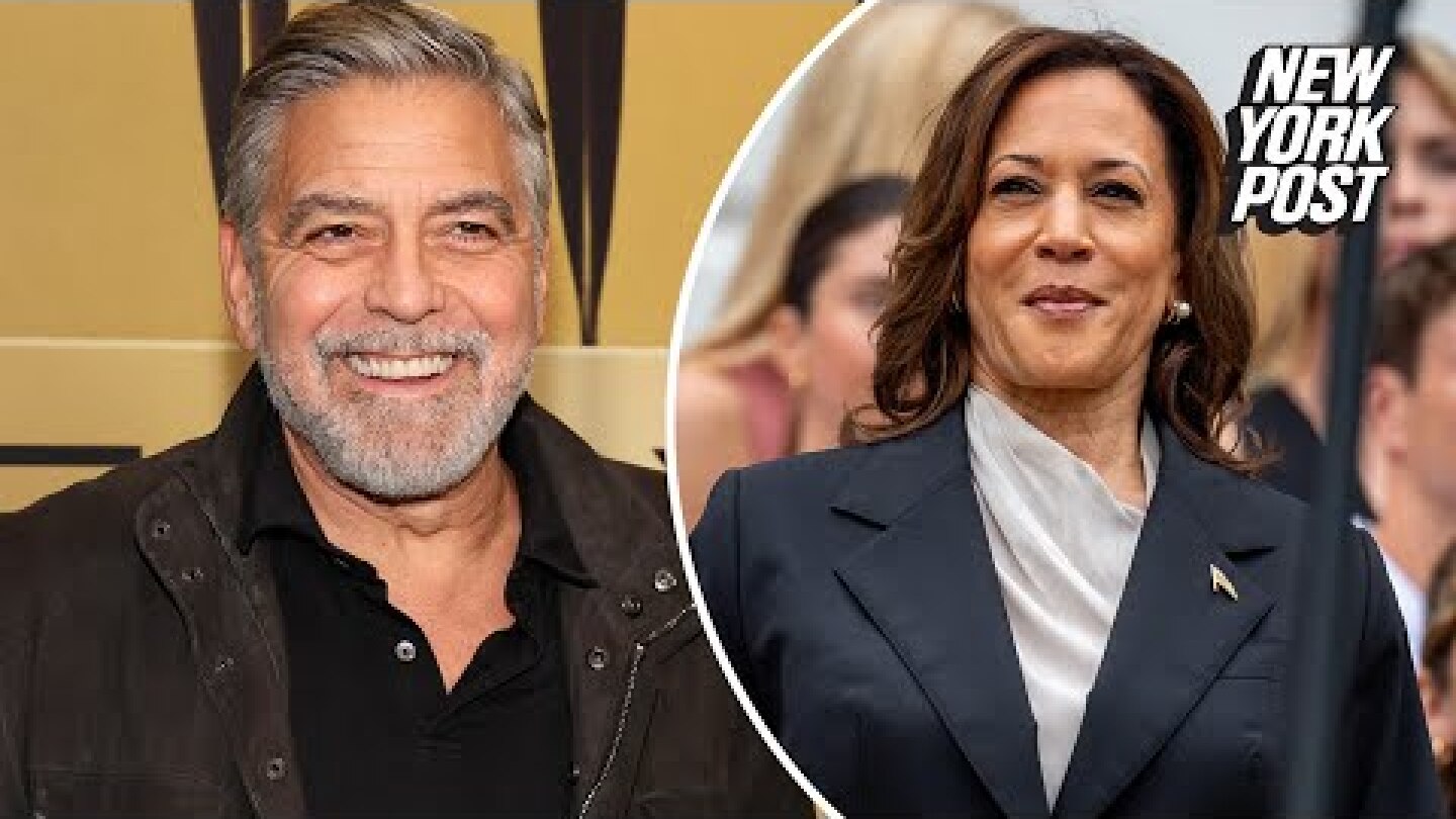 George Clooney endorses Kamala Harris, hails Biden for ‘saving democracy’