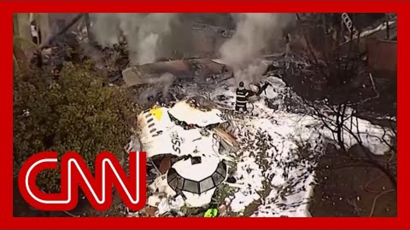 Video shows passenger plane falling out of sky over São Paulo, Brazil