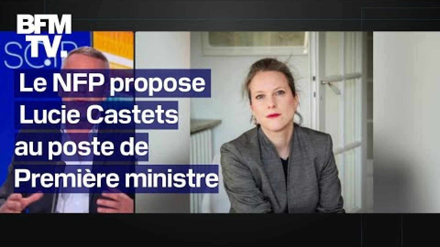 Le Nouveau Front populaire propose le nom de Lucie Castets au poste de Première ministre