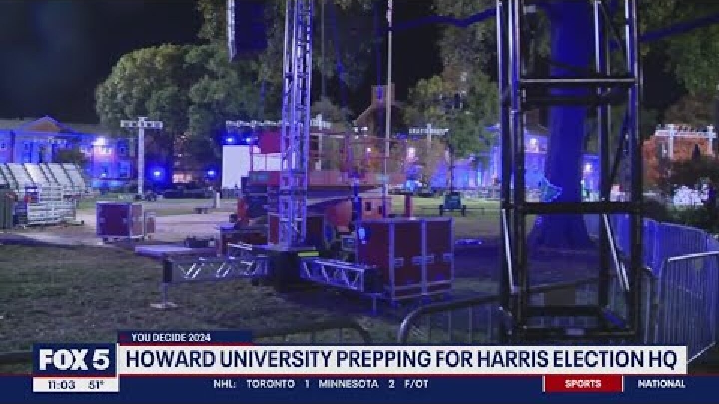 Howard University prepares to host Harris election night watch party