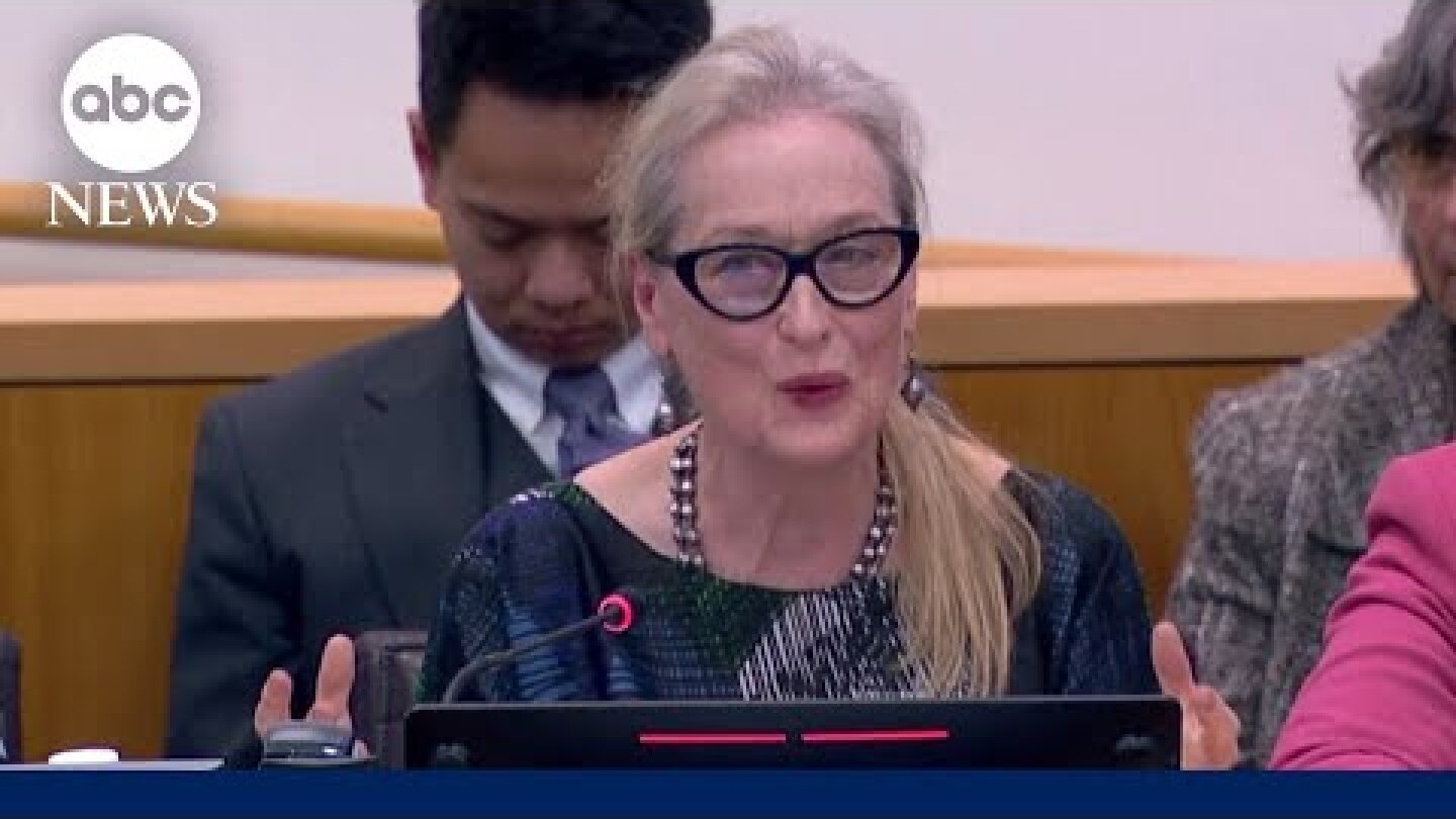 Meryl Streep speaks up for Afghan women and girls at the United Nations