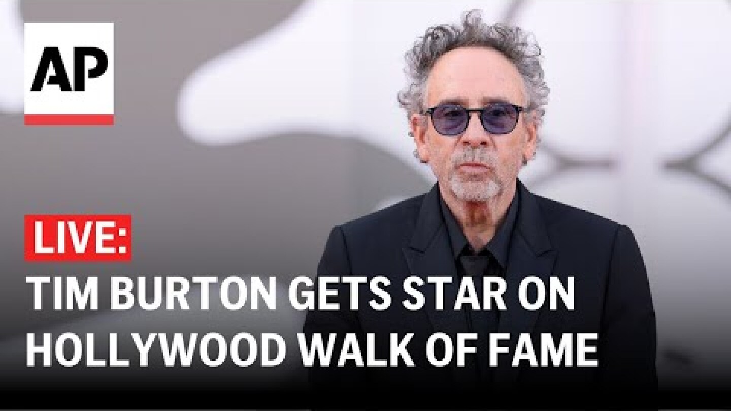 LIVE: Tim Burton honored with star on Hollywood Walk of Fame