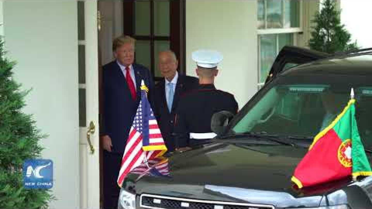 U.S. President Donald Trump hosts President Rebelo de Sousa of Portugal at the White House