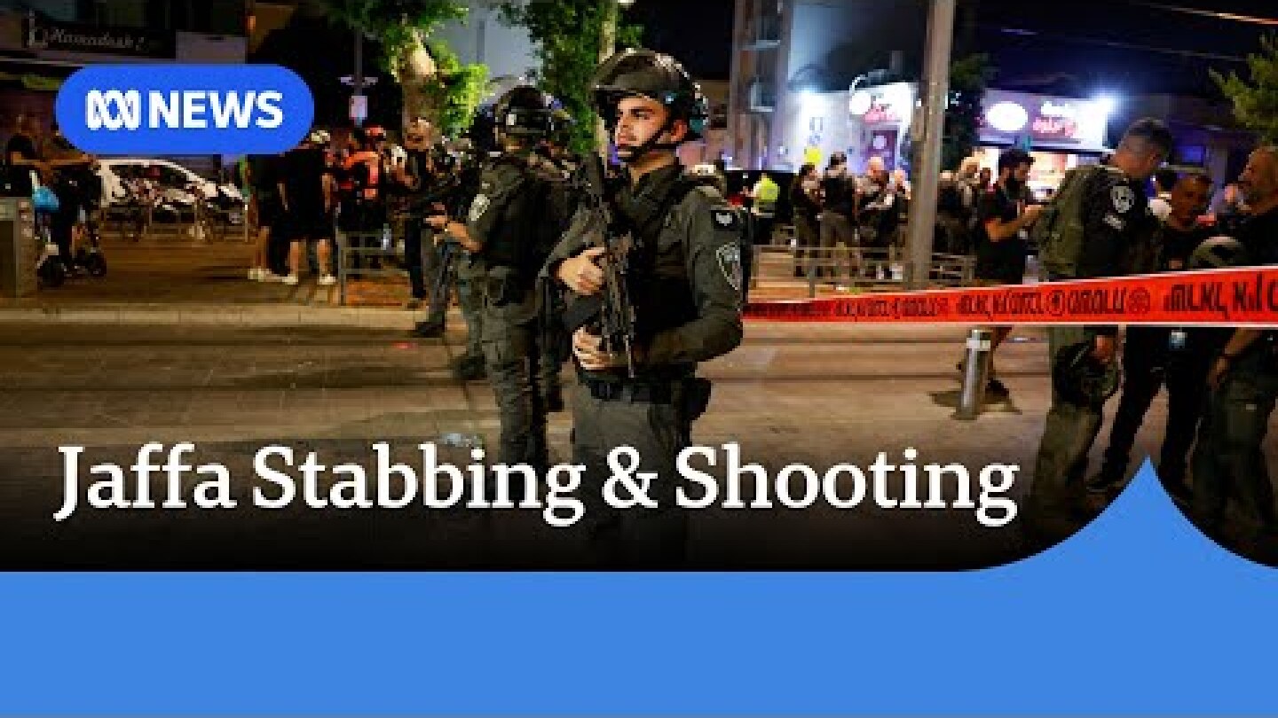 Tel Aviv stabbing, shooting leaves at least six dead minutes before Iranian strikes | ABC News