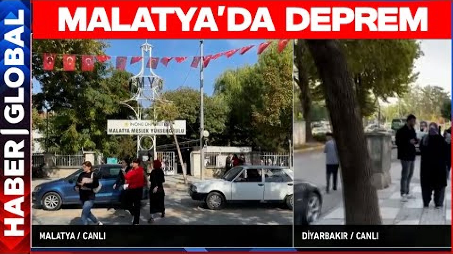 SON DAKİKA! Malatya'da Şiddetli Deprem! Elazığ ve Diyarbakır'da Hissedildi