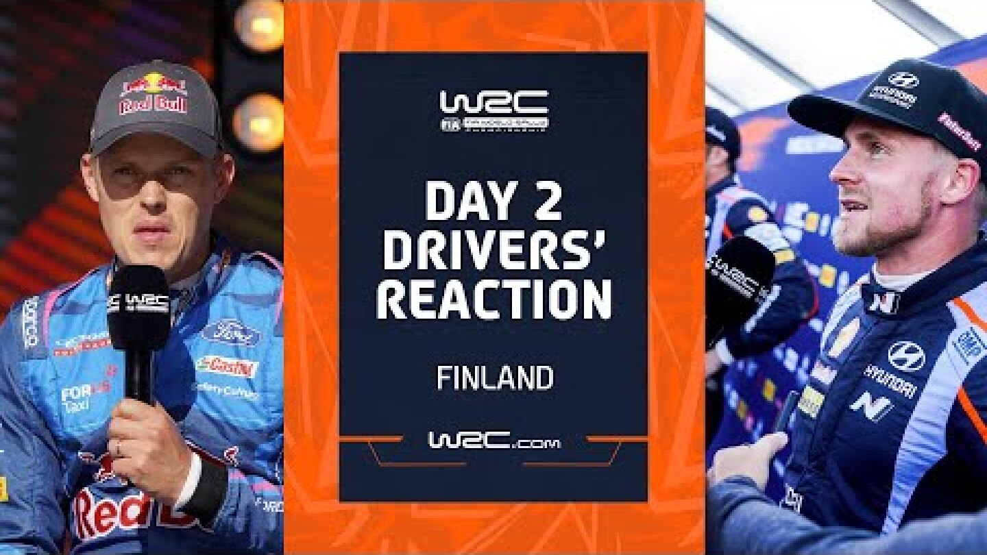 Day 2 Drivers' Reaction | WRC Secto Rally Finland 2023