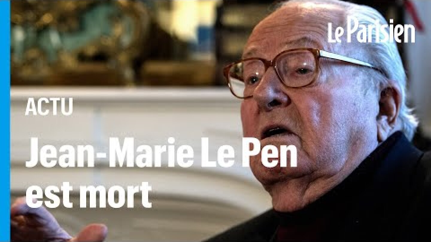 Jean-Marie Le Pen, fondateur du Front national, est mort à 96 ans