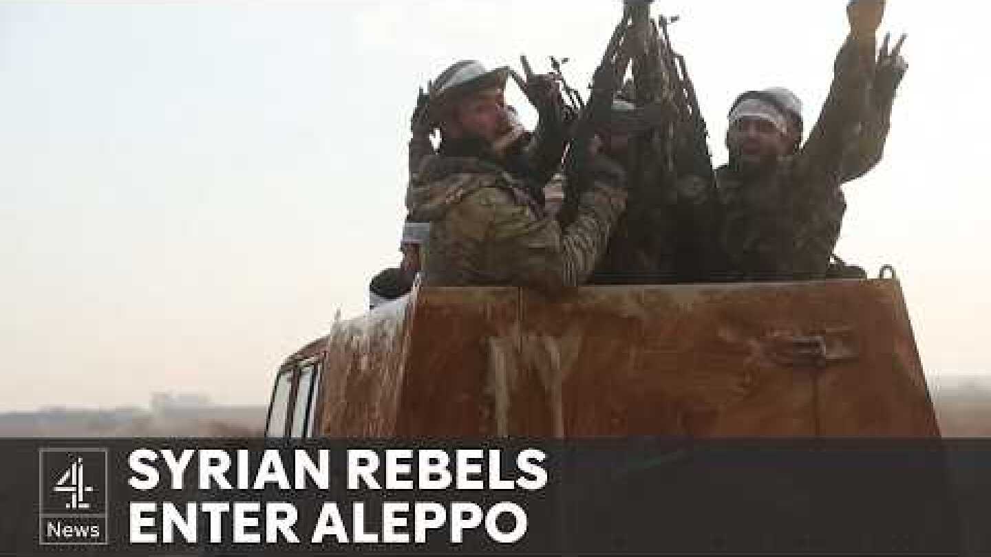 Syrian rebels reach city of Aleppo eight years after being driven out