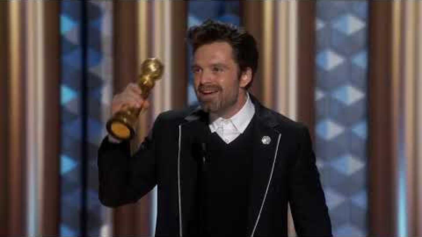 Sebastian Stan Wins Best Male Actor – Motion Picture – Musical or Comedy | 82nd Annual Golden Globes