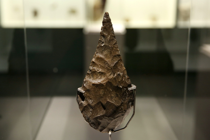 Λαξευμένος δακρυόσχημος χειροπέλεκυς, περ. 660.000 χρόνια, που βρέθηκε στο Ισραήλ