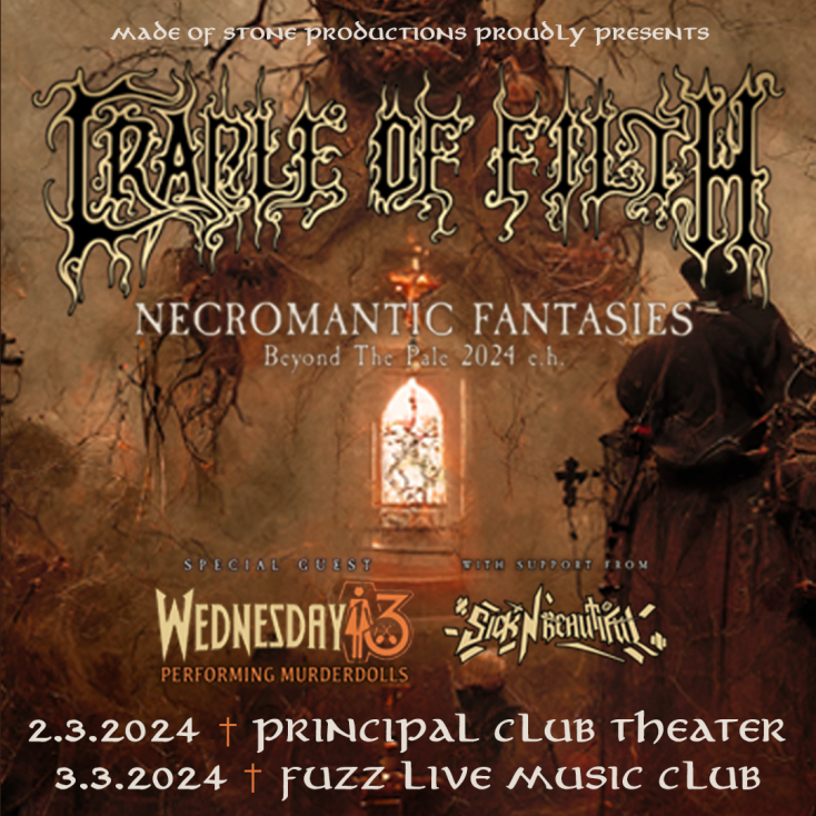 Cradle Of Filth return in 2024 to Athens and Thessaloniki Breaking