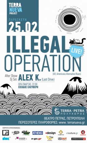 Terra Nueva Project, Illegal Operation live στο Θέατρο Πέτρας