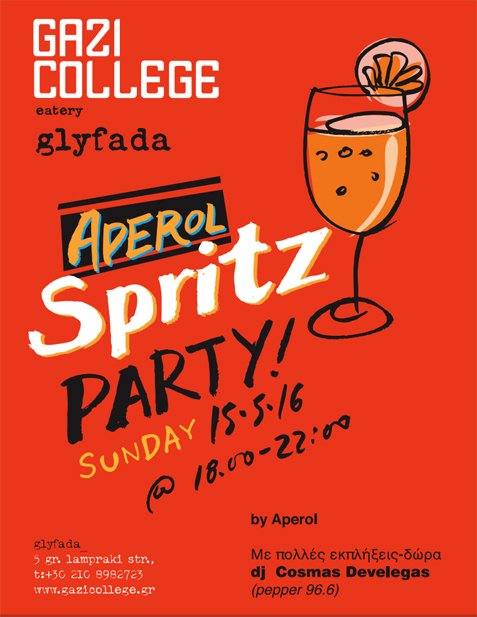 Aperol Spritz Party at Gazi College Glyfada