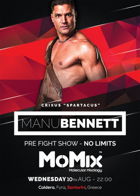 Ο παγκόσμιας φήμης ηθοποιός Manu Bennett έρχεται στα MoMix Bars