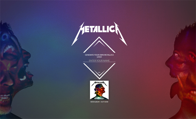 Θέλεις να δεις το όνομά σου σαν το logo των Metallica; Τώρα μπορείς 