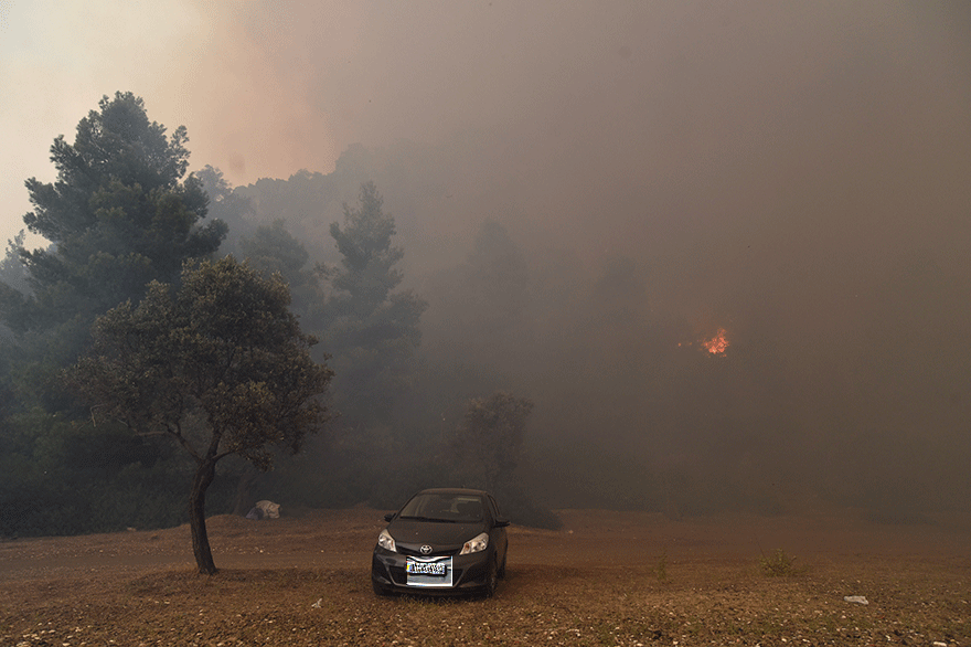 Πυρκαγιά στην Εύβοια, στην περιοχή Καστανιώτισσα